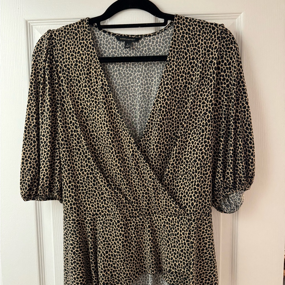 Banana Republic Animal Print Blouse